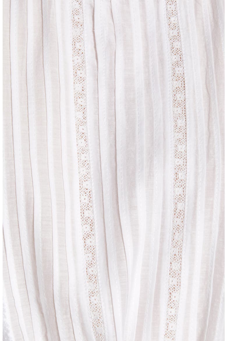 Toundra Lace Peplum Top, Alternate, color, BLANC