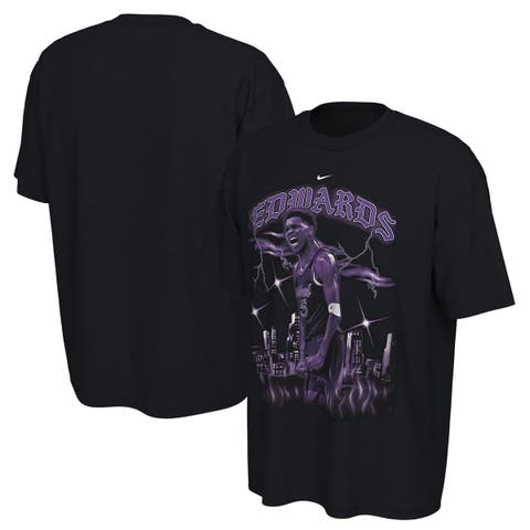 Unisex Nike Anthony Edwards Black Minnesota Timberwolves 2025/26 City Edition Player Graphic T-Shirt