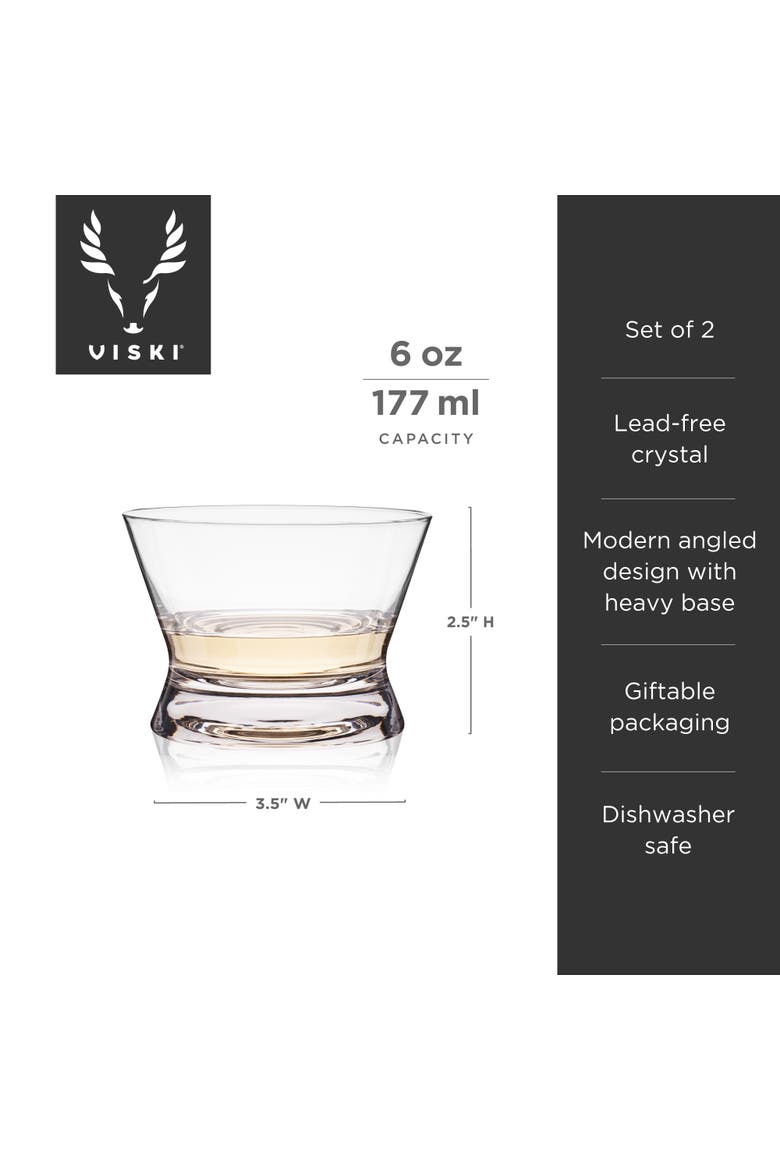 Raye Crystal Tequila Tasting Glasses Set of 2, Alternate, color, Clear