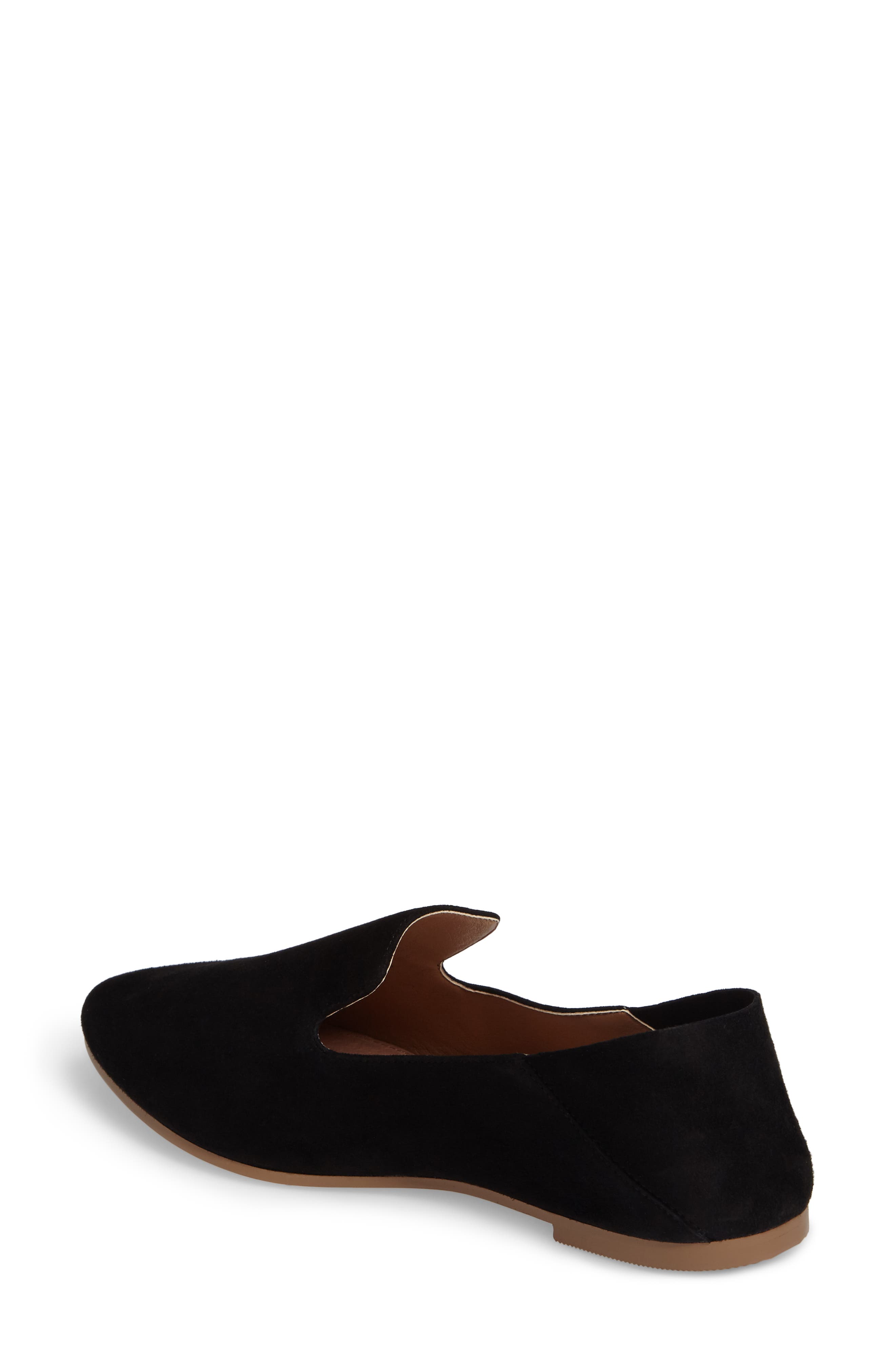 Sylvia Loafer, Alternate, color, BLACK SUEDE