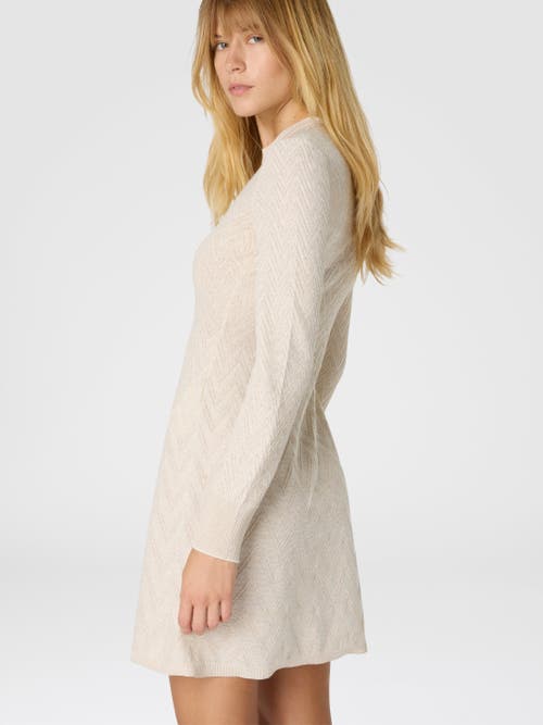 Missoni Short Flared Dress With Long Sleeves And Jacquard Detailing In Neutral