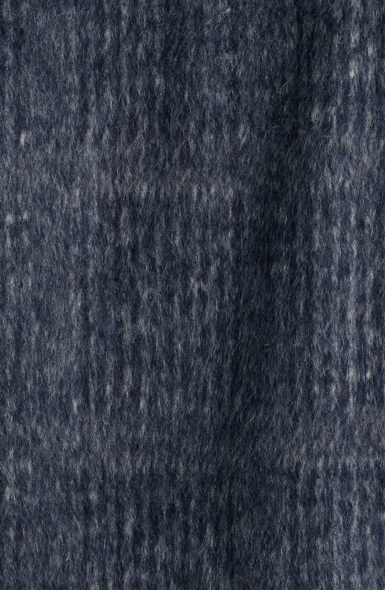 Johnston & Murphy Wool Blend Zip Shirt Jacket, Alternate, color, Navy