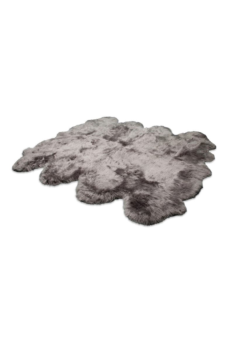 Genuine Sheepskin Rug, Main, color, GREY