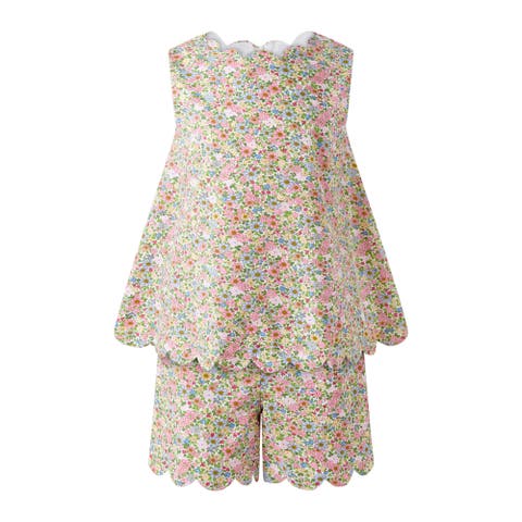 Floral Scalloped Set (Toddler, Little Kid, Big Kid)