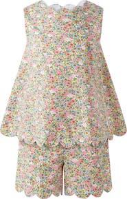 Rachel Riley Floral Scalloped Set