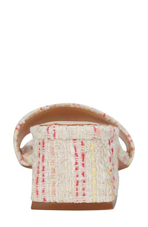 Marc Fisher Olysa Slide Sandal In Light Natural/red