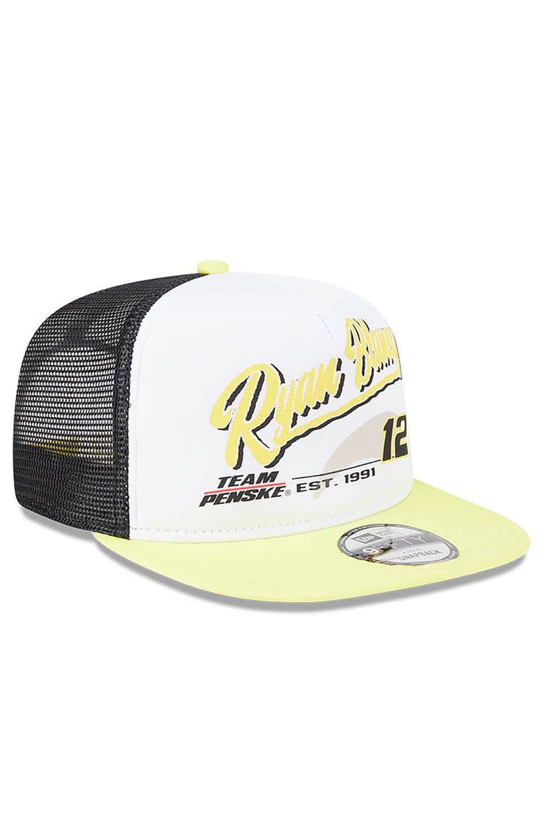 New Era Men's New Era Black Ryan Blaney 9FIFTY A-Frame Retro Script Snapback Hat, Alternate, color, Black