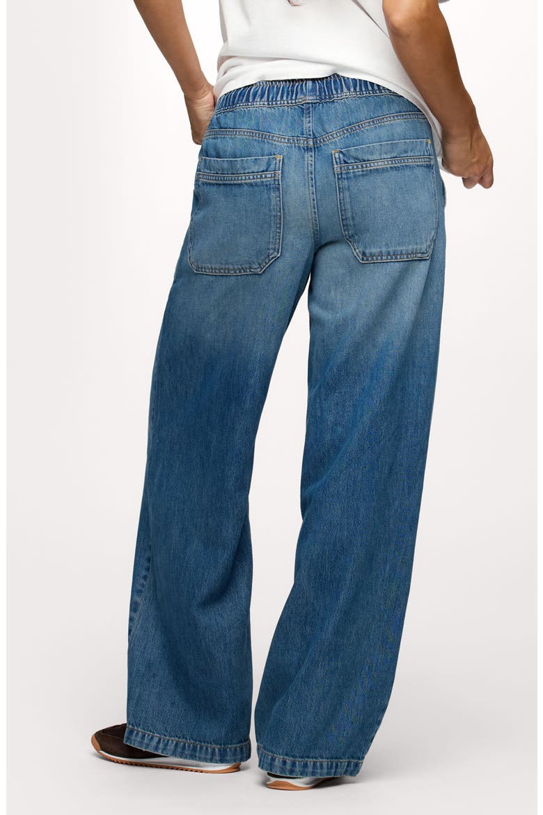 Wide Leg Drawstring Jeans, Alternate, color, ATHENS WASH