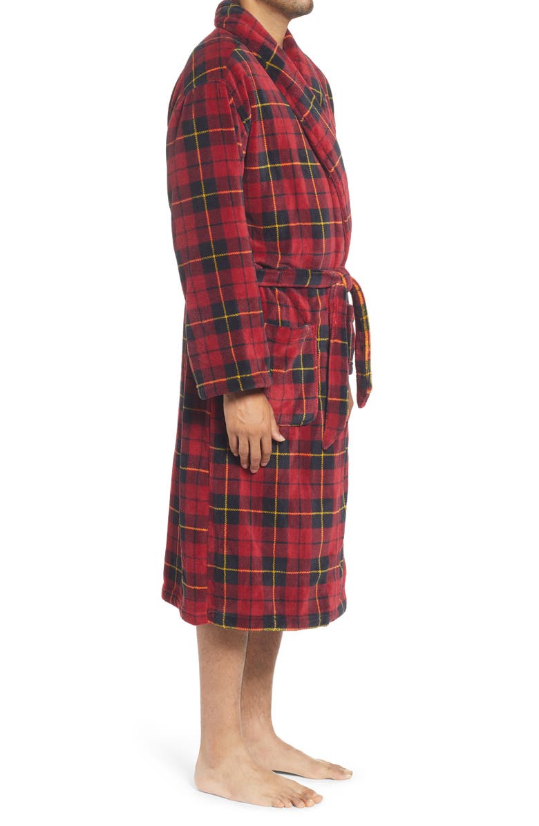 Polo Ralph Lauren Plaid Microfiber Robe, Alternate, color,