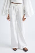 Zimmermann Rebellion Cotton Poplin Wide Leg Button Pants