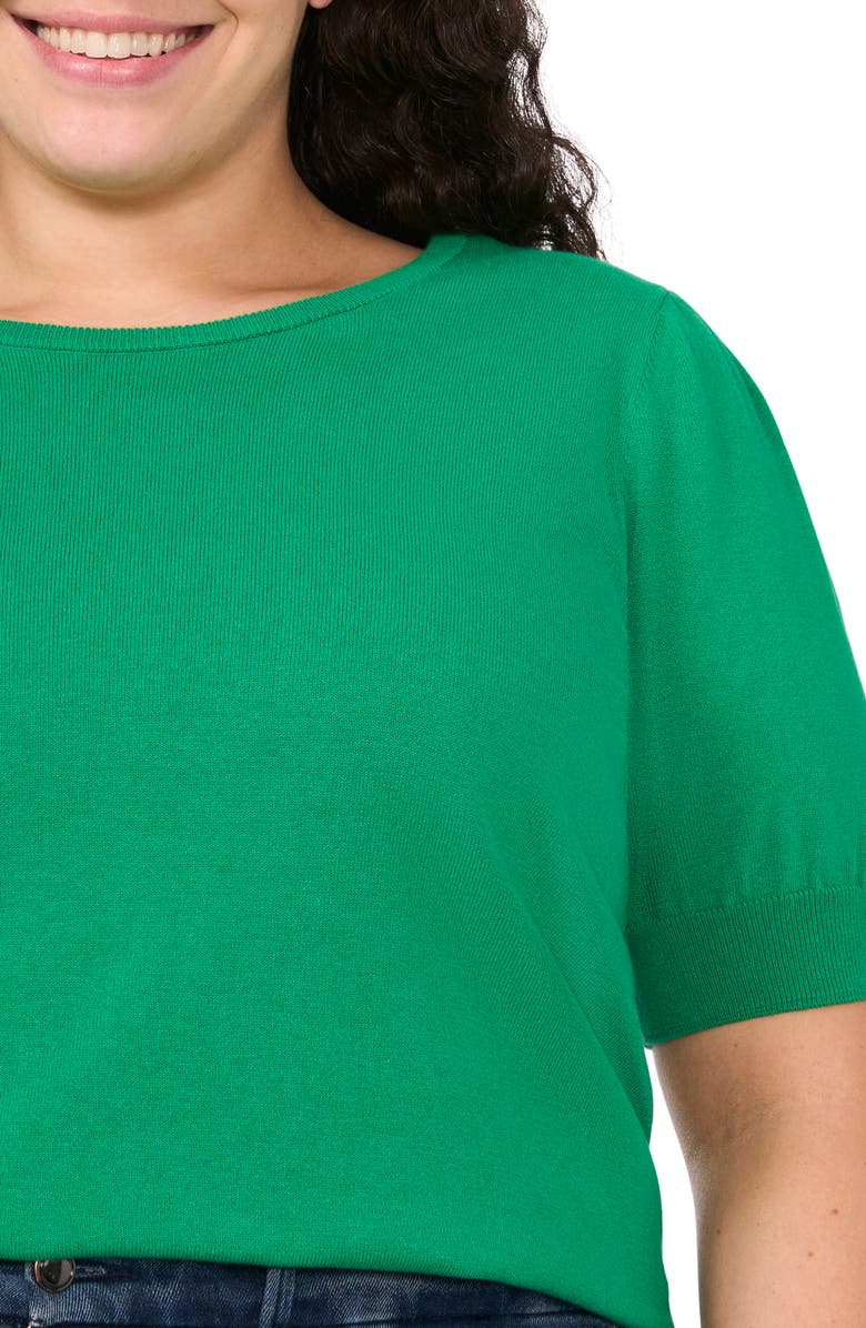 CeCe Short Sleeve Cotton Sweater, Alternate, color,