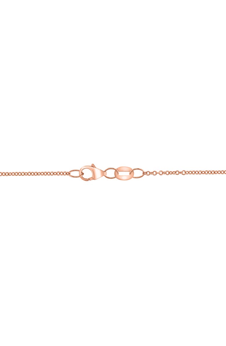 EFFY 14K Rose Gold Rainbow Sapphire Open Circle Pendant Necklace, Alternate, color, 