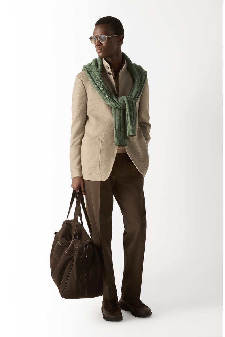 Oasi Il Conte Regular Fit Cashmere Chore Jacket, Alternate, color, LIGHT TAUPE