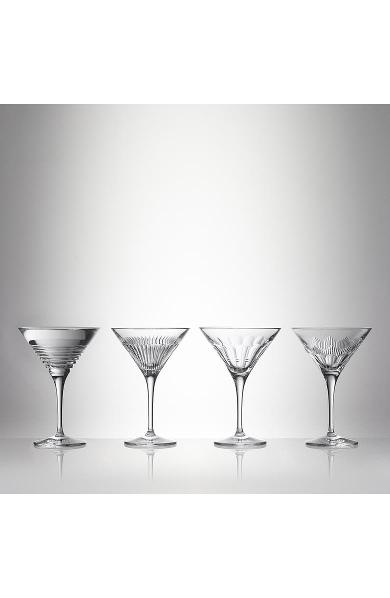 Waterford Mixology Mixed Set of 4 Martini Glasses, Alternate, color,