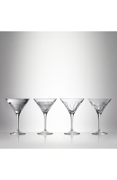 Waterford Mixology Mixed Set Of 4 Martini Glasses In No Color