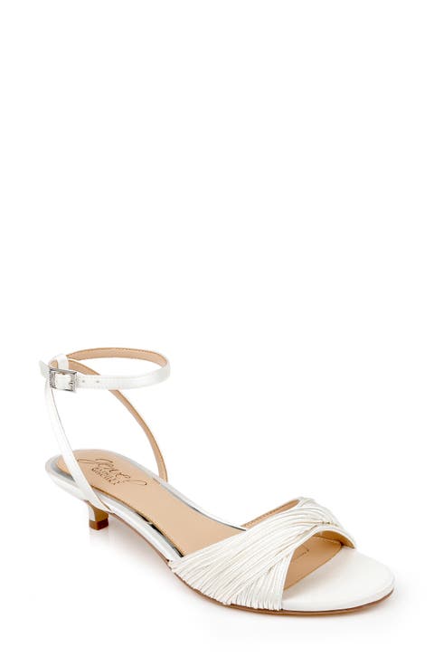 Nance Ankle Strap Kitten Heel Sandal (Women)