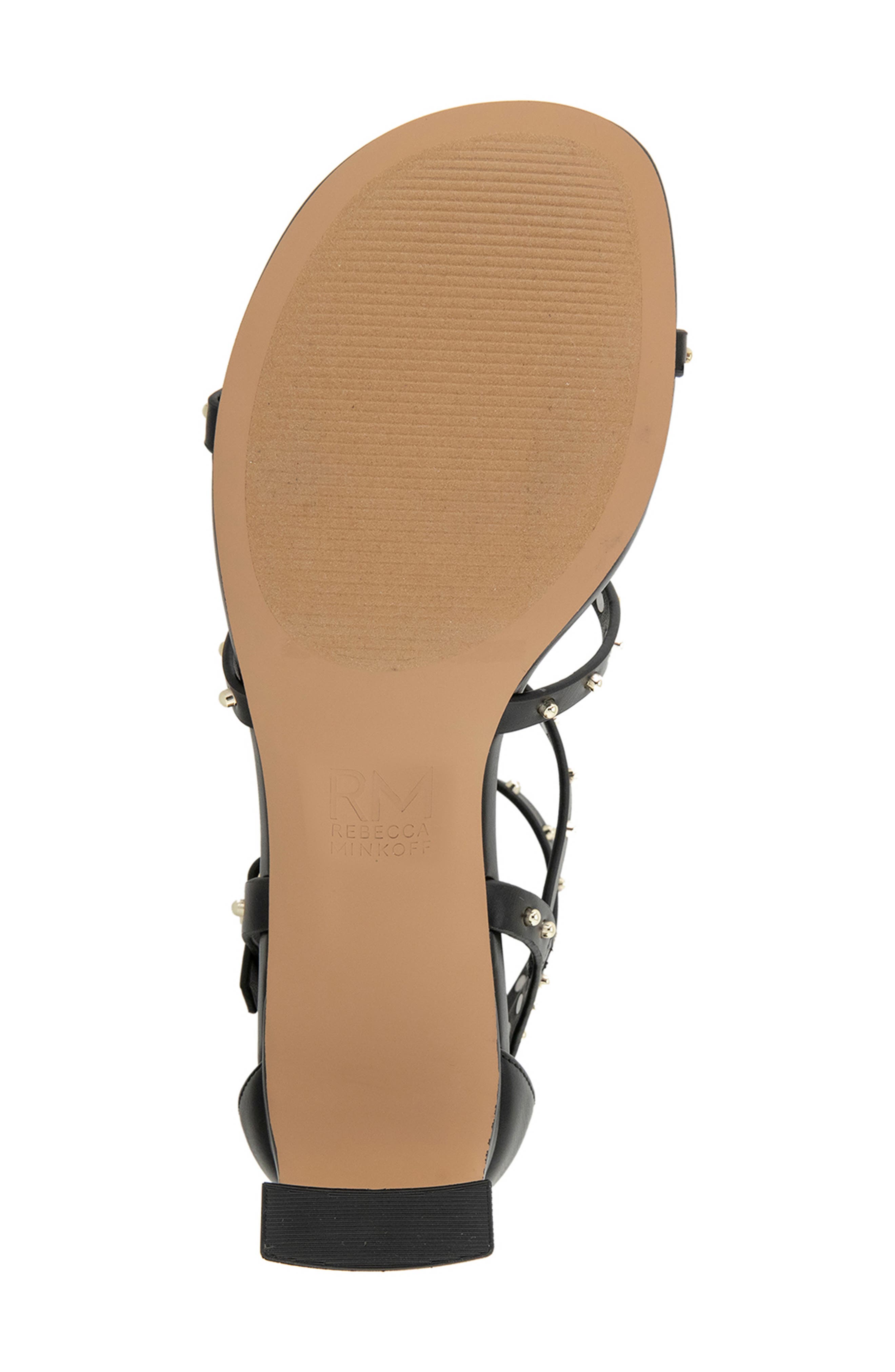 Rebecca Minkoff Avani Cage Sandal, Alternate, color, Black