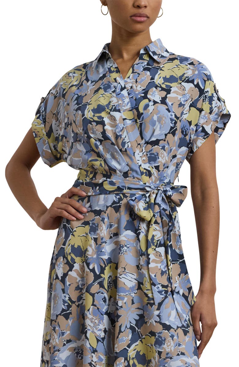 Ralph Lauren Wrap Midi Dress, Alternate, color, 