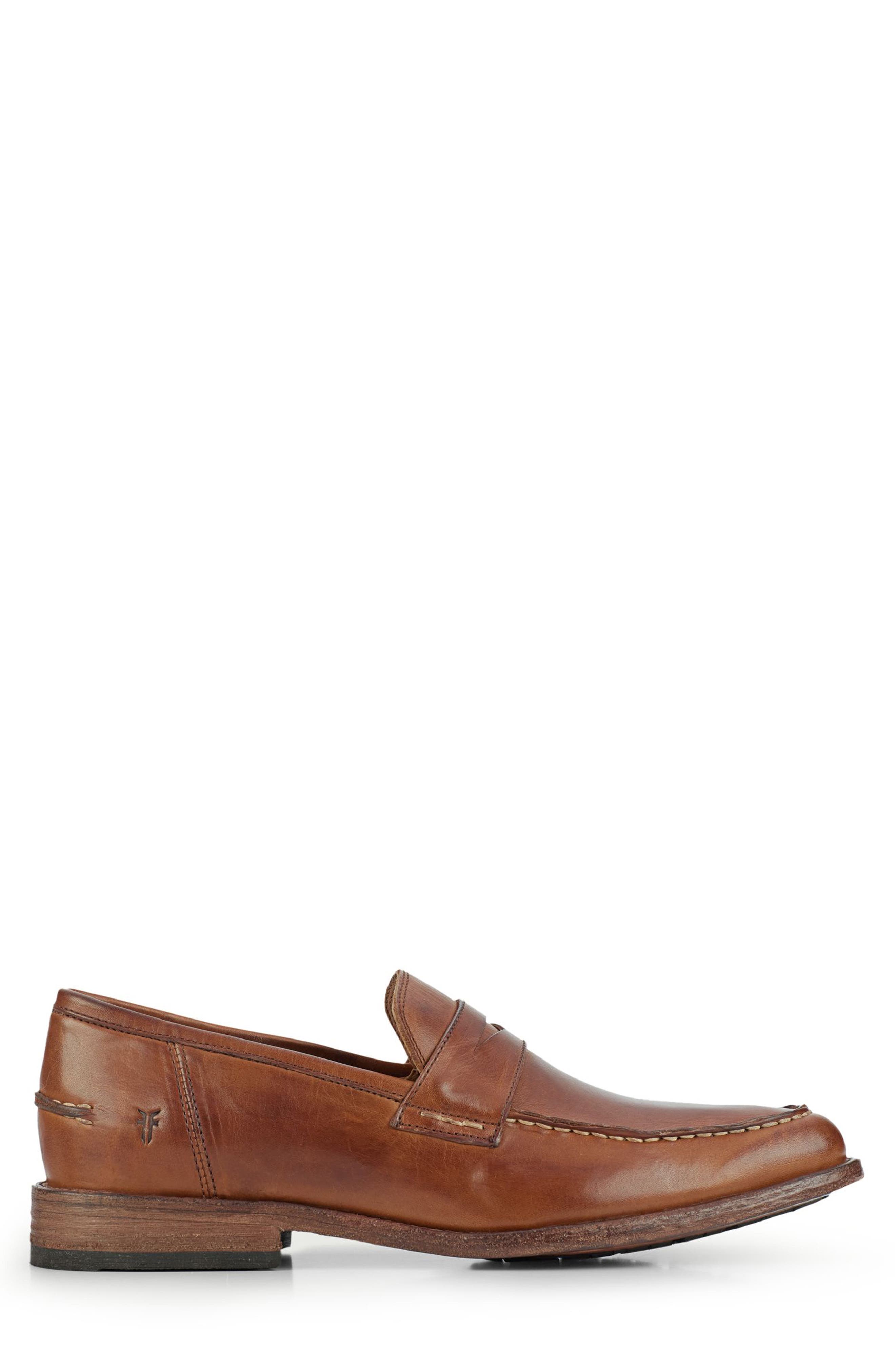 Frye Tyler Penny Loafer, Alternate, color, Bronze
