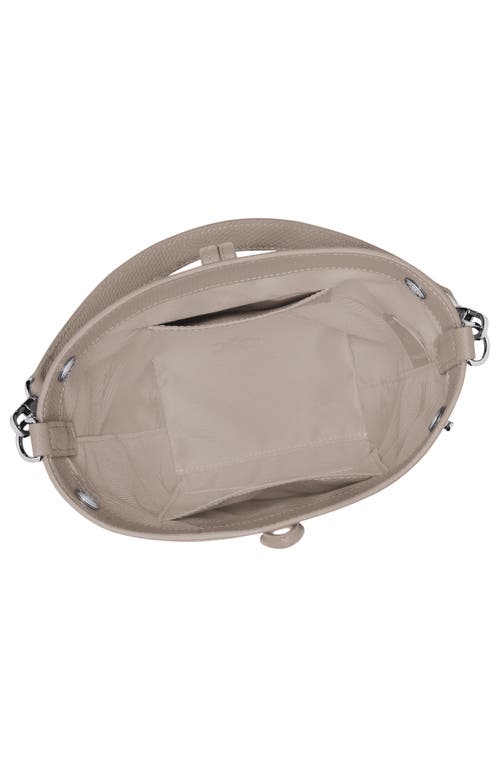 Longchamp Extra Small Le Roseau Leather Bucket Bag In Clay