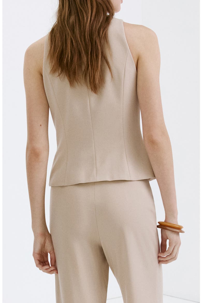 Fitted Zip Vest, Alternate, color, SAND