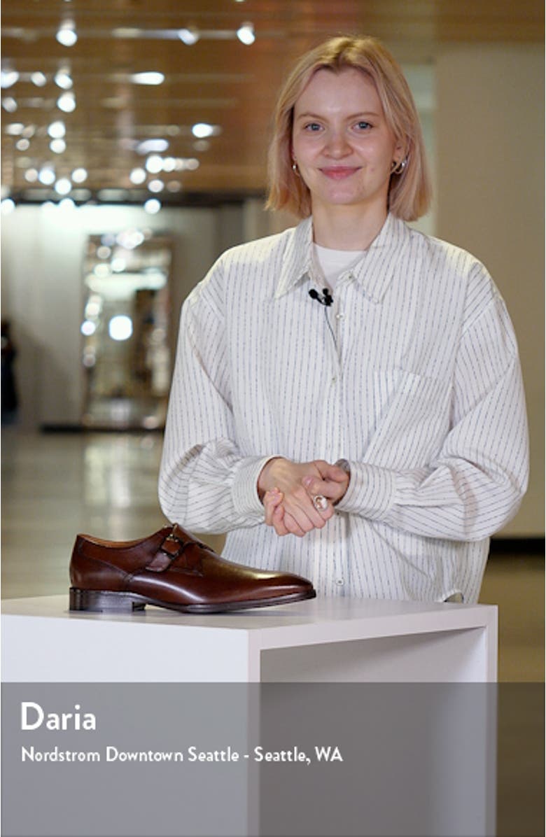 Hedley Plain Toe Monk Shoe, sales video thumbnail