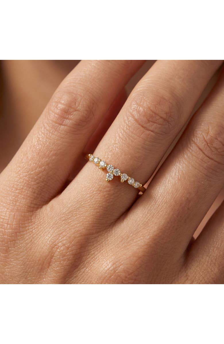 Bliss Diamond 1/5Ct Stackable Diamomnd Anniversary Ring Wedding Band 14k Gold Lab Grown, Alternate, color, 14K Yellow Gold