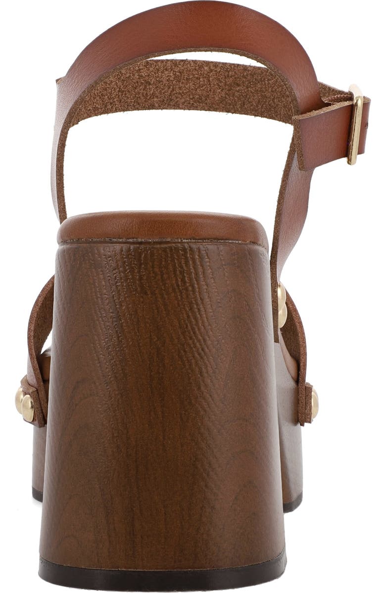 MIA Electrah Platform Sandal, Alternate, color, Cognac