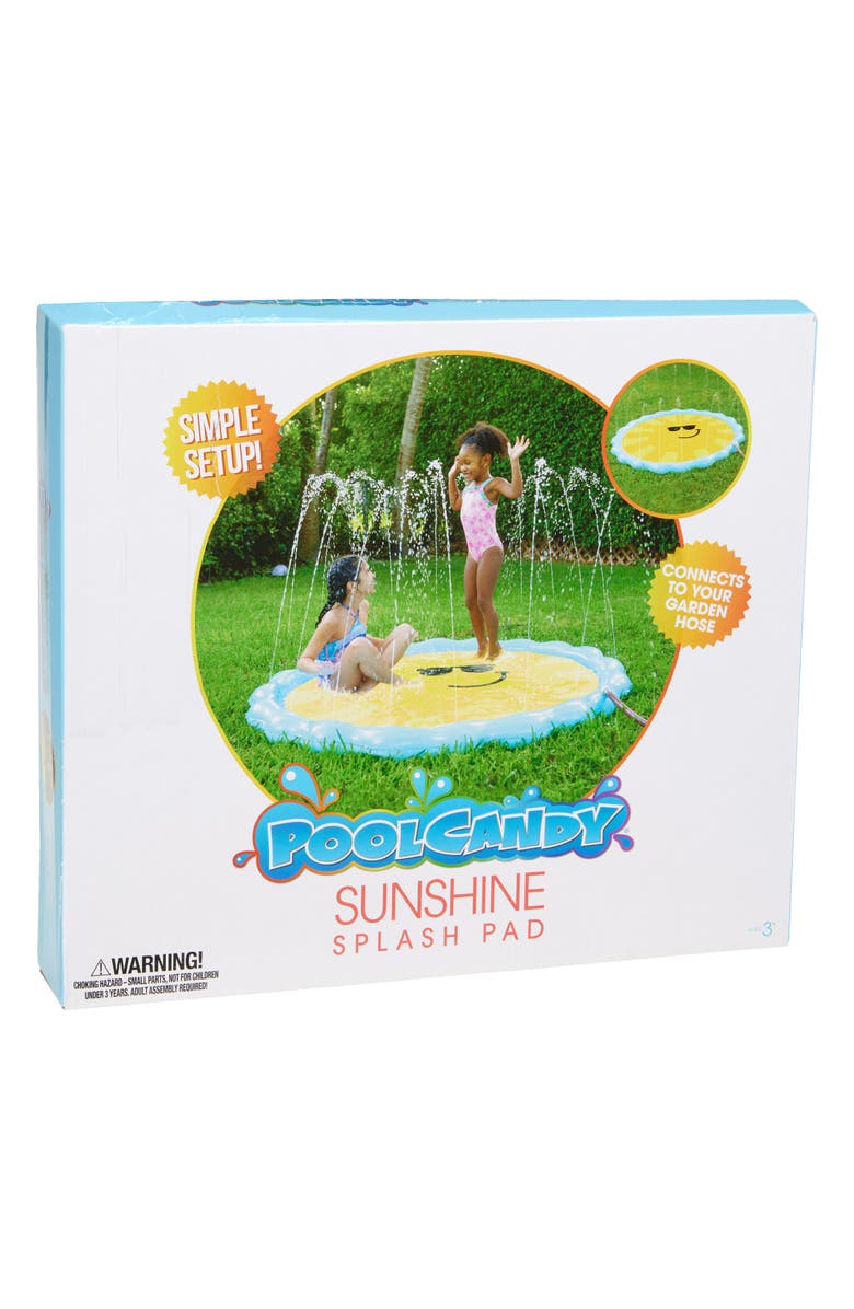 POOLCANDY Sunshine Splash Pad, Alternate, color, Blue Yellow And Orange