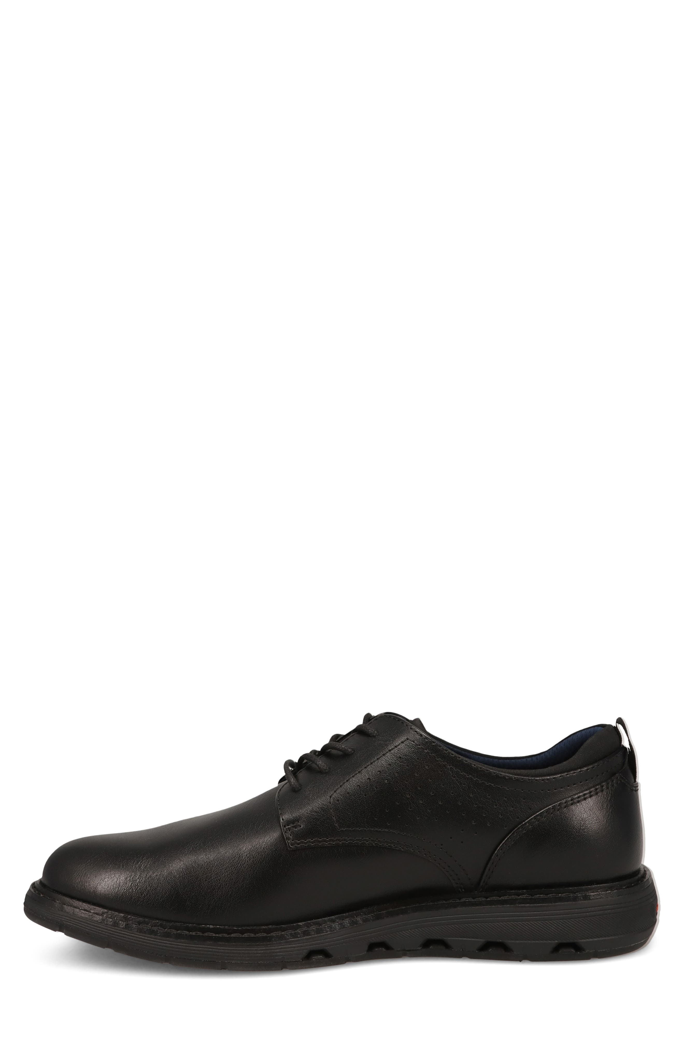 Bridges Faux Leather Oxford, Alternate, color, BLACK
