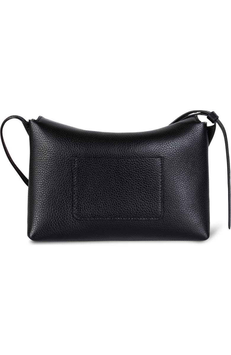 Wandler Mini Penelope Leather Shoulder Bag, Main, color, Black Crust 3283
