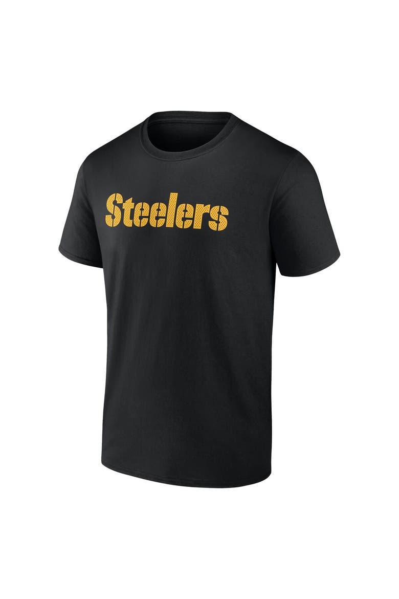 Men's Fanatics  Black Pittsburgh Steelers Big & Tall Number One Dad T-Shirt, Alternate, color, Black