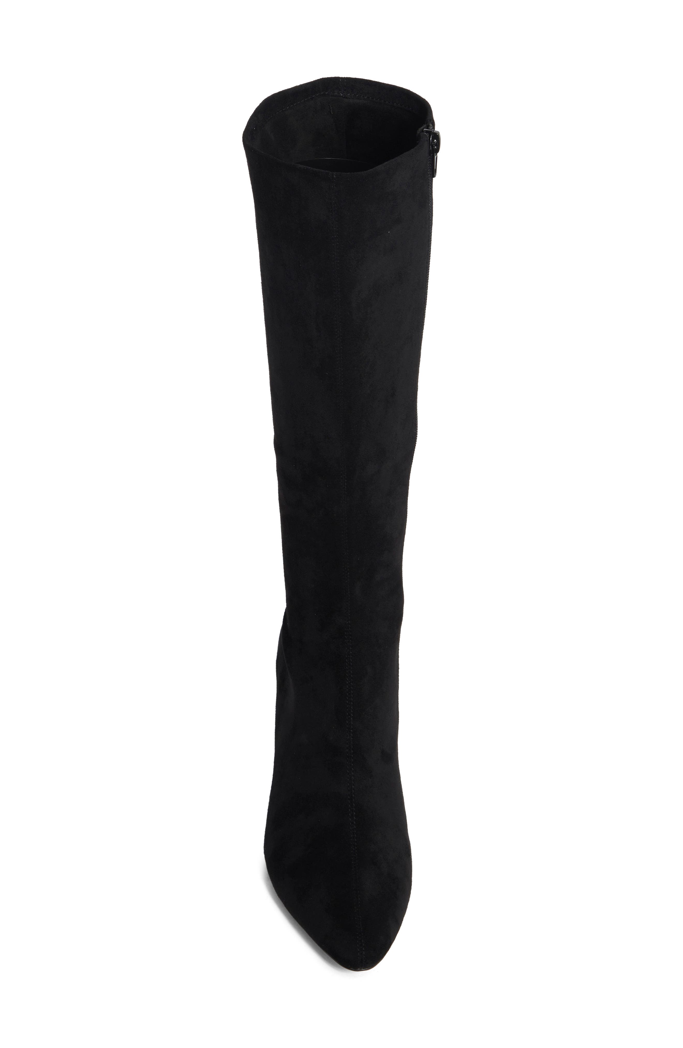 Jeffrey Campbell Needz Tall Boot, Alternate, color, Black Suede