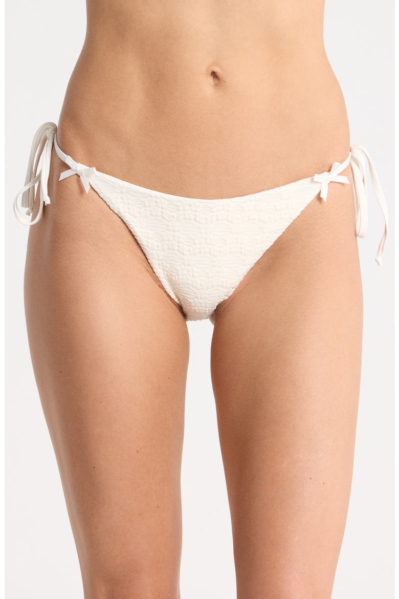 Mia Side Tie Bikini Bottoms, Main, color, CLOUD DANCER