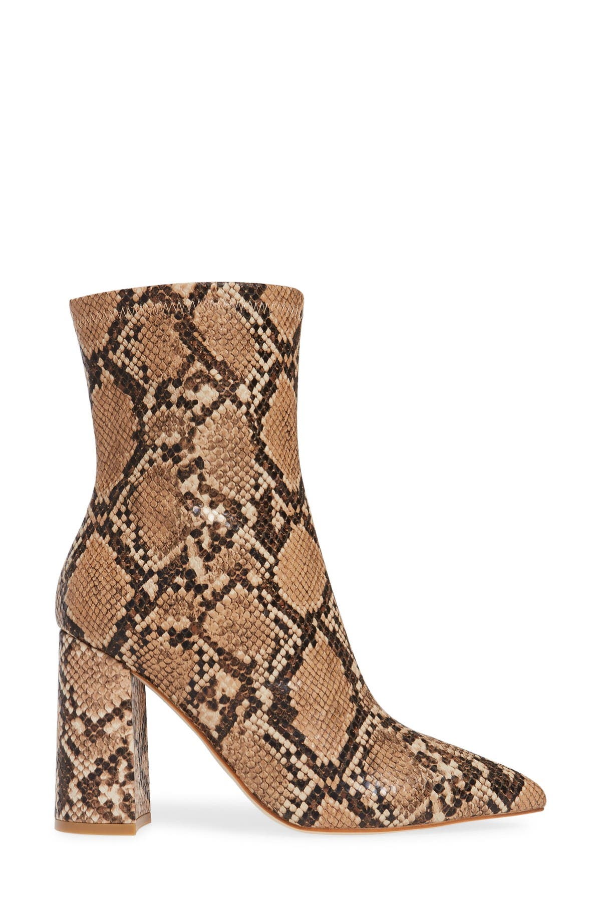 Siren Pointed Toe Bootie, Alternate, color, BEIGE SNAKE PRINT