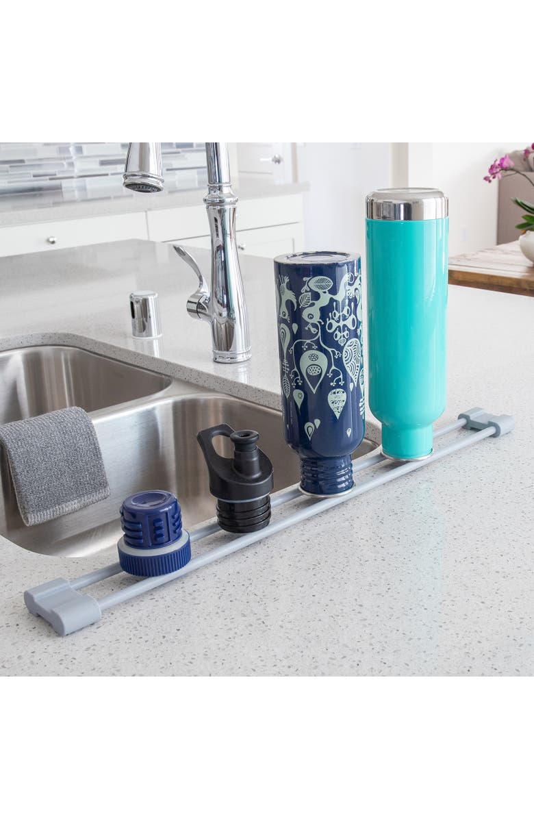 Better Houseware Over the Sink Roll Up Drying Bar, Alternate, color, Gray