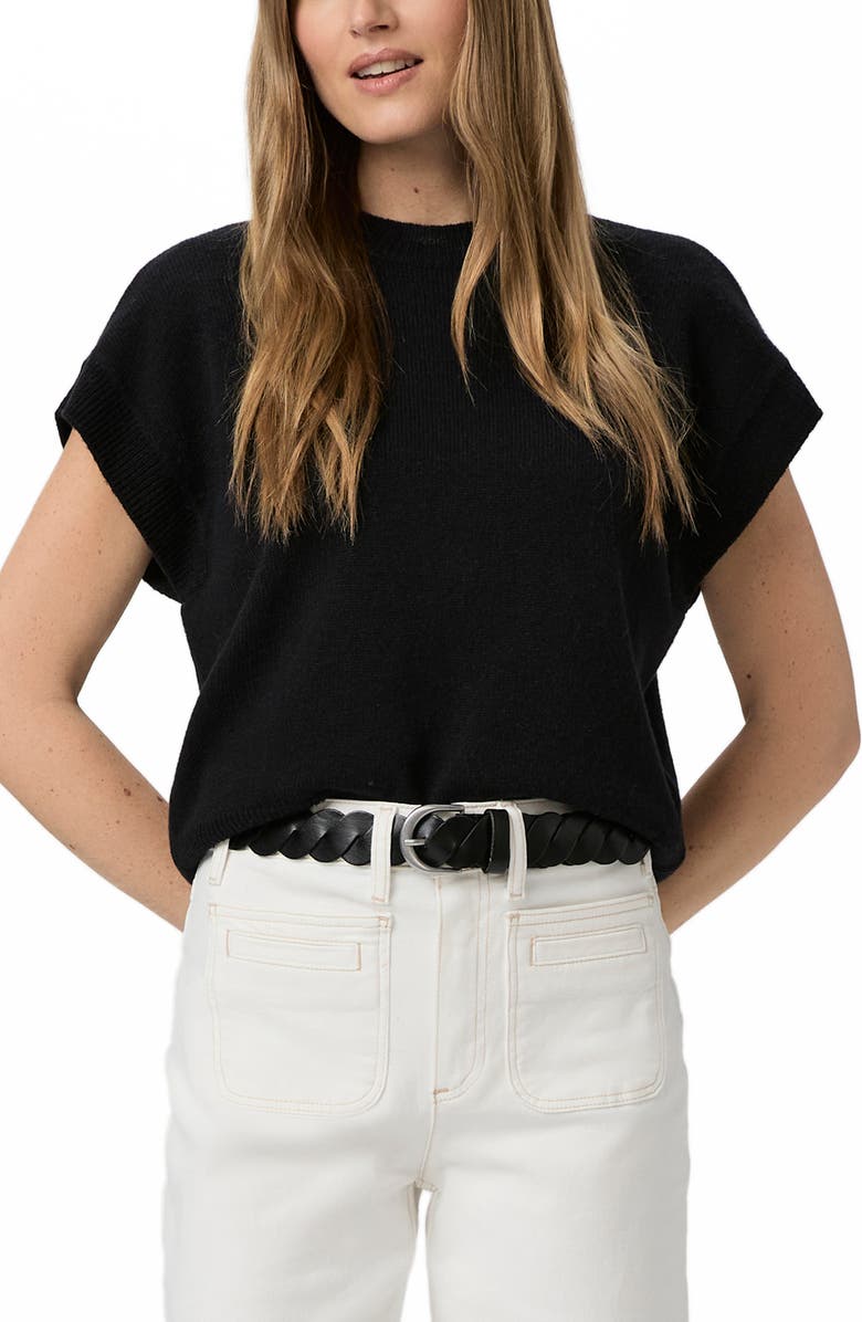 PAIGE Nephali Dolman Sleeve Wool Blend Sweater, Main, color, Black