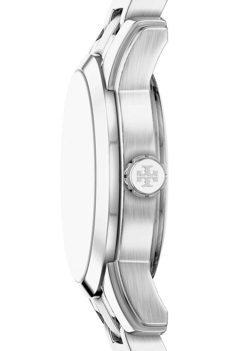 Tory Burch The Small Miller Bracelet Watch, 28mm, Alternate, color, Silver