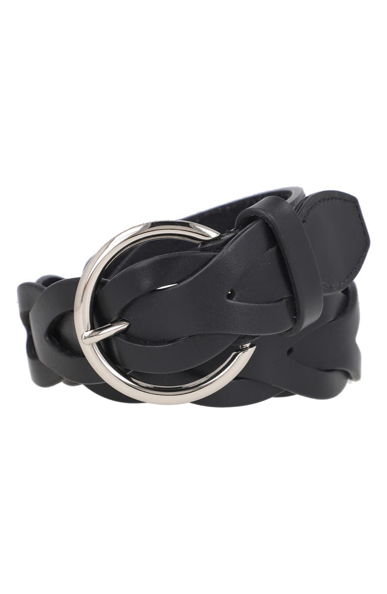 Rebecca Minkoff Interlocked Woven Leather Belt, Alternate, color,