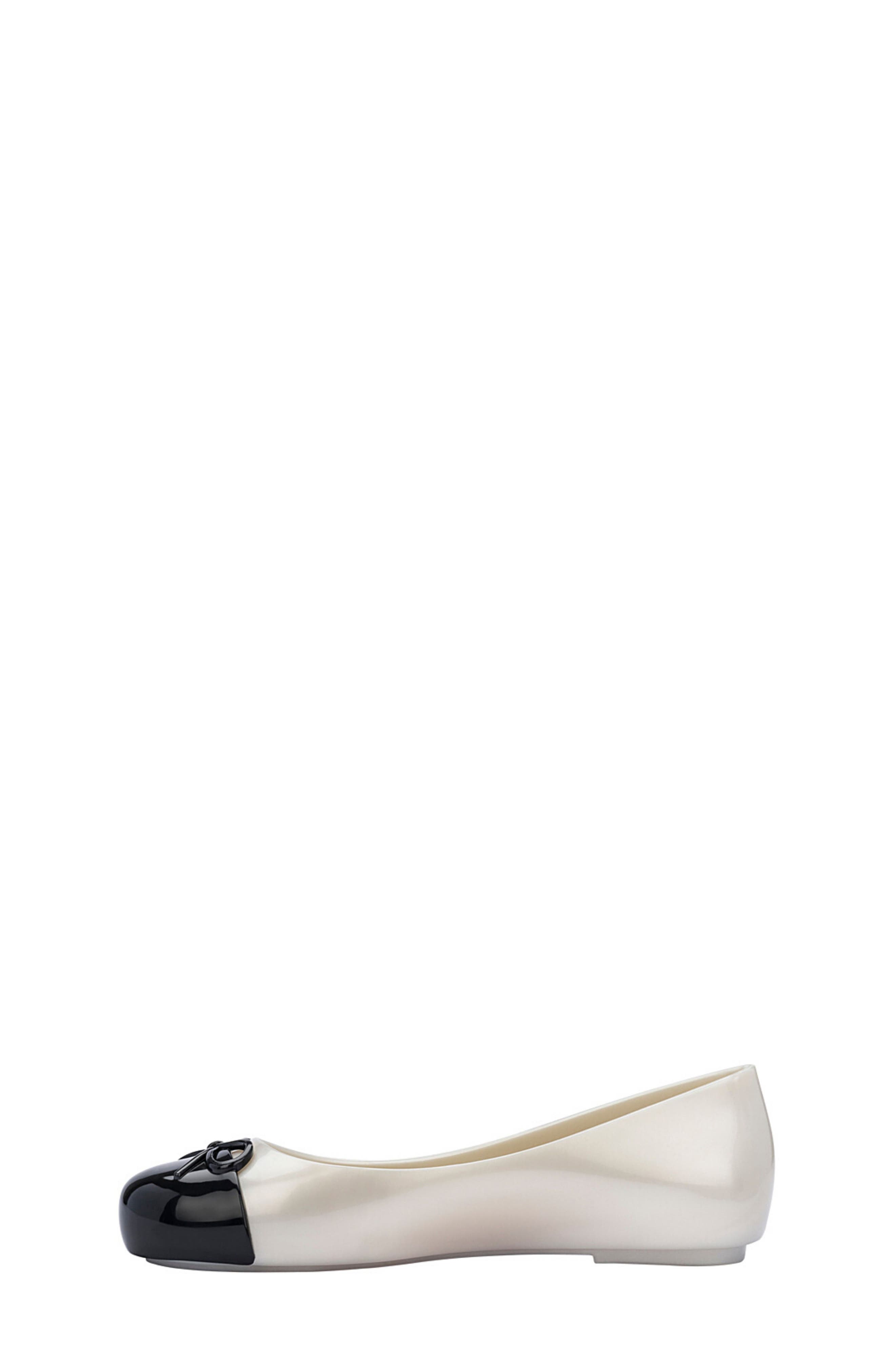 Sweet Love Flat, Alternate, color, WHITE/BLACK