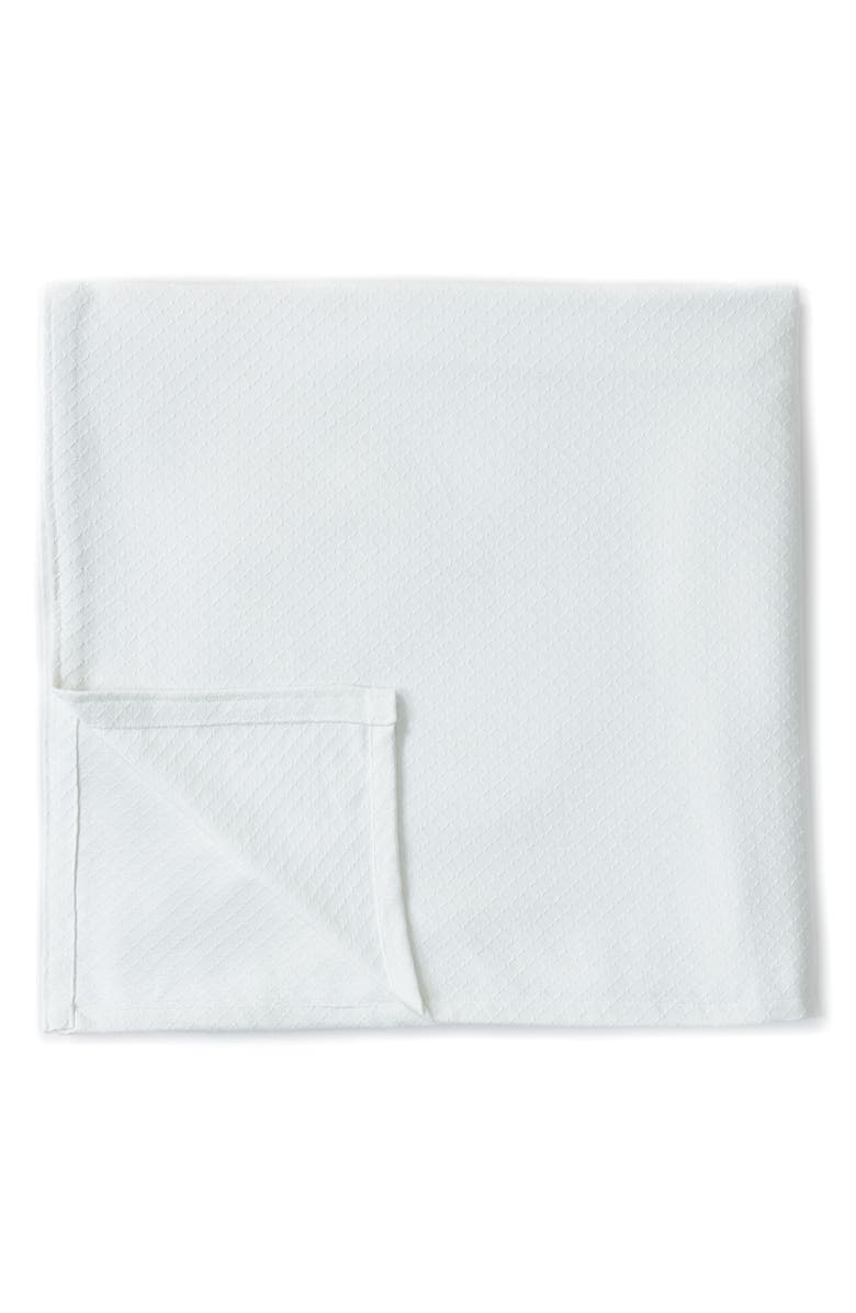 MELANGE HOME Egyptian Cotton Blanket, Main, color, White