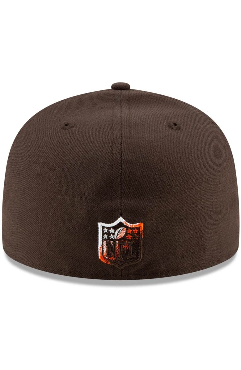 New Era Men's New Era Brown Cleveland Browns Color Dim 59FIFTY Fitted Hat, Alternate, color, 