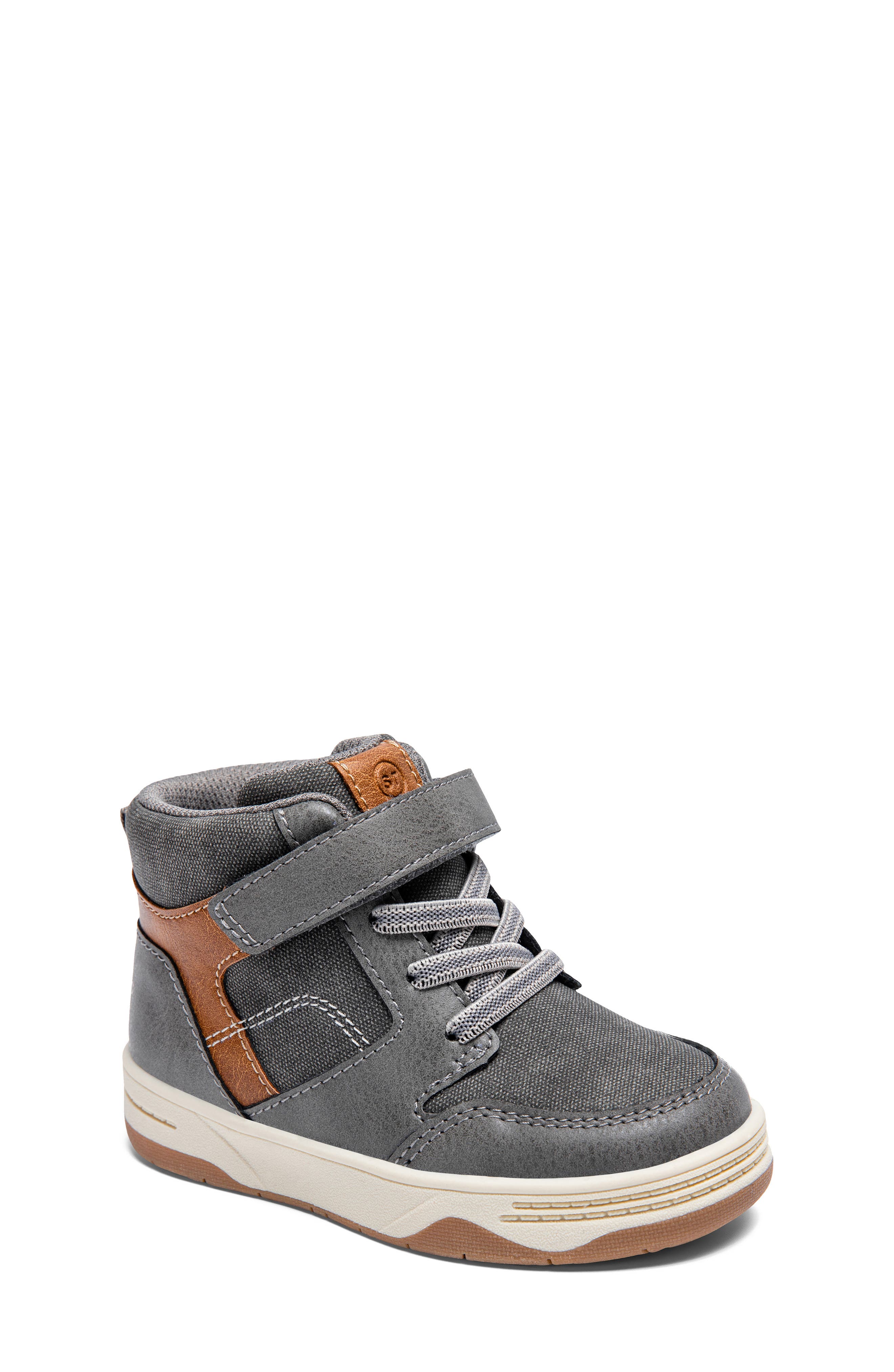 Stride Rite Kids' Colby High Top Sneaker In Grey