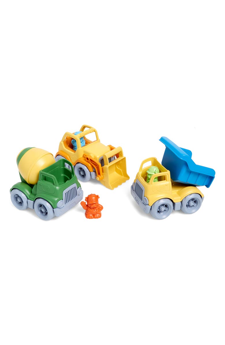 Green Toys Construction Trucks Toy Set, Main, color, 