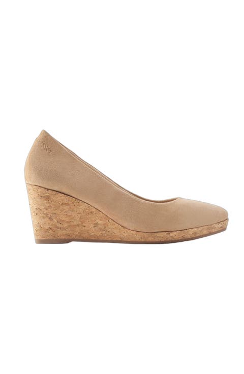 Riera Suede Cork Wedges