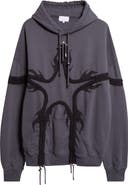 Collina Strada Star Tie Dye Cotton Fleece Hoodie