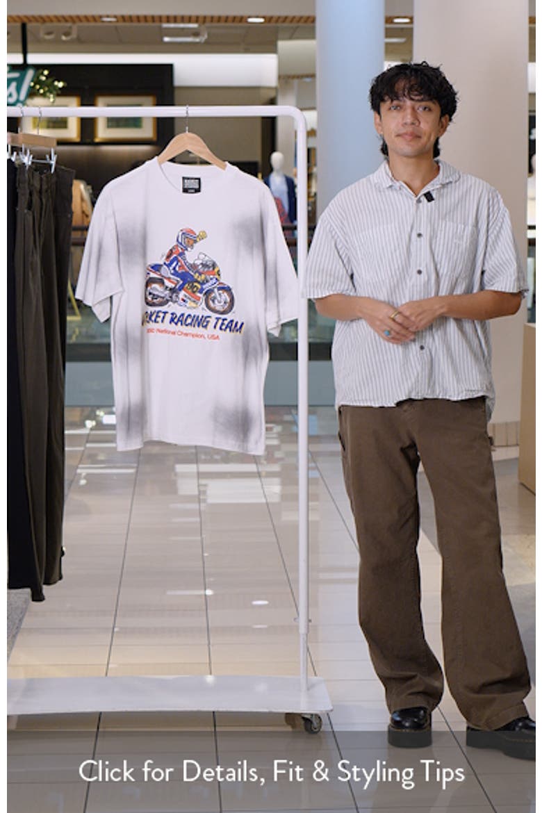 Bear On A Bike Graphic T-Shirt video