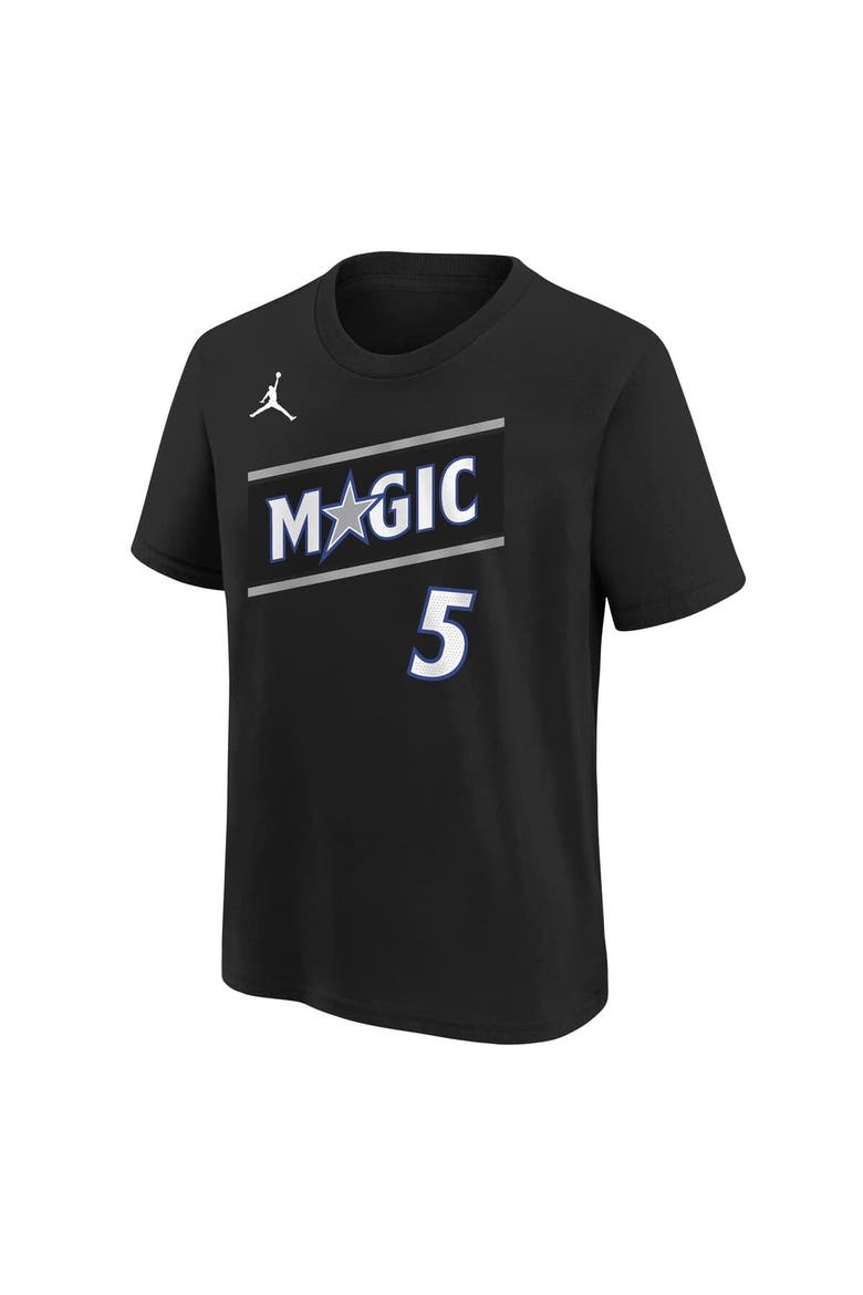 Youth Jordan Brand Paolo Banchero Black Orlando Magic Name & Number T-Shirt - Statement Edition, Alternate, color, Black