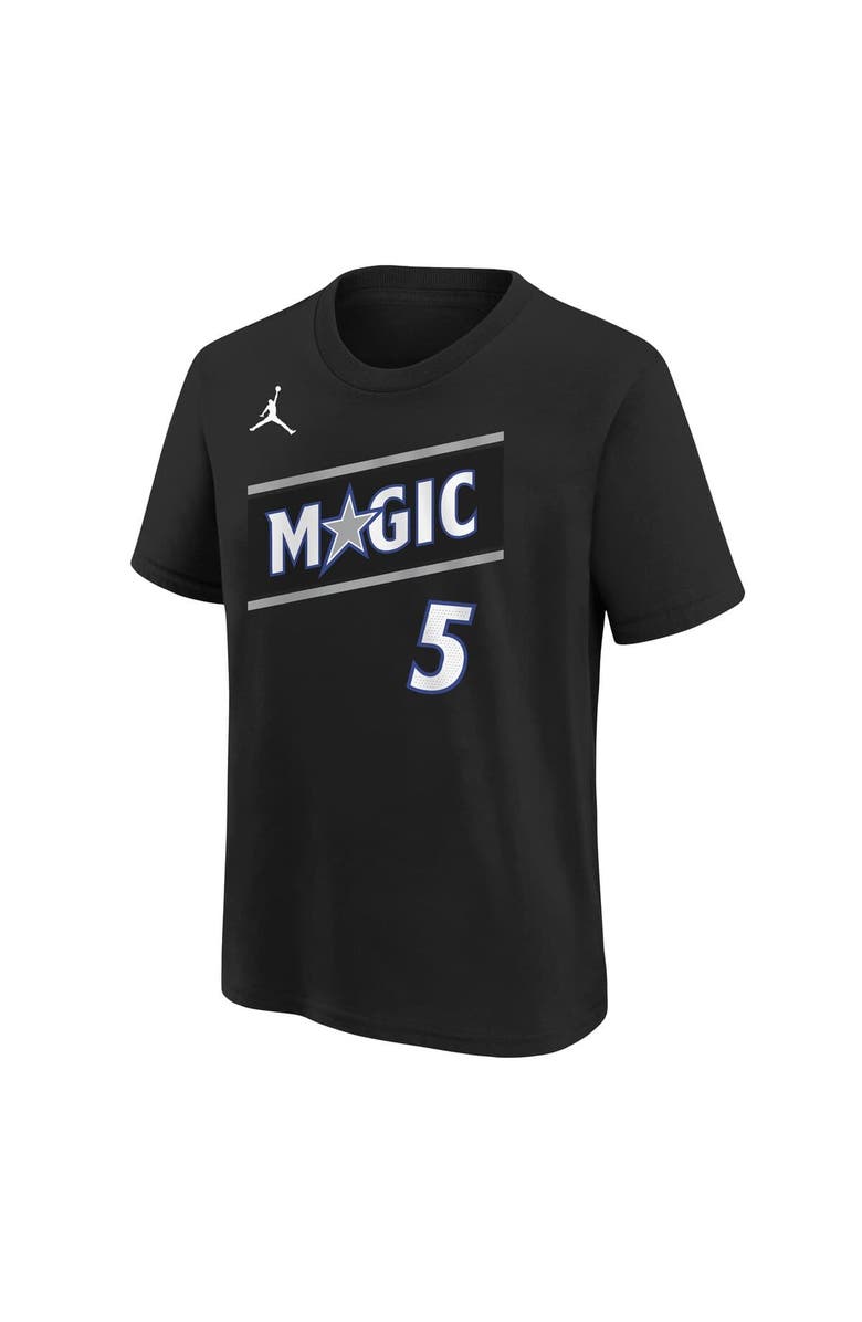 Jordan Brand Youth Jordan Brand Paolo Banchero Black Orlando Magic Name & Number T-Shirt - Statement Edition, Alternate, color, Black