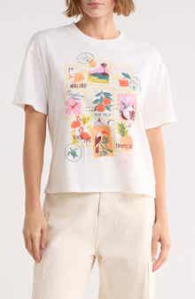 Vinyl Icons Tropical Stamps Graphic T-Shirt